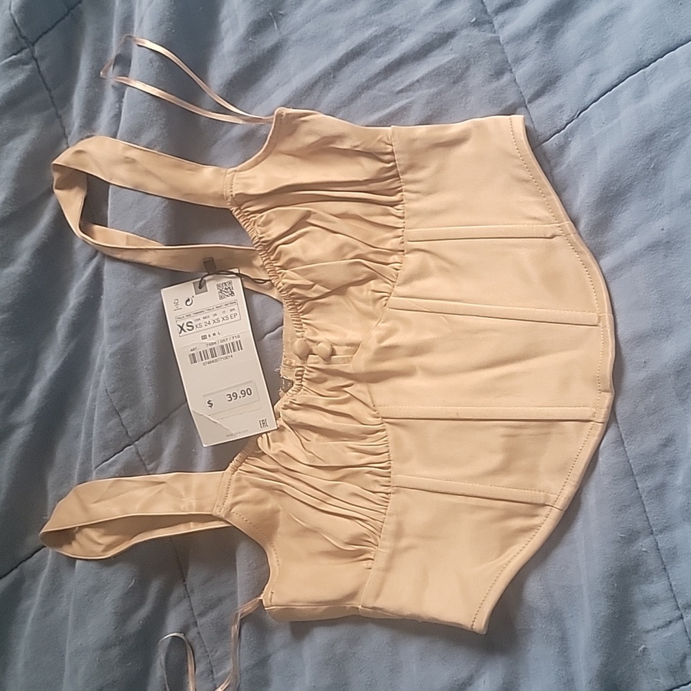 Zara NWT CORSET TOP